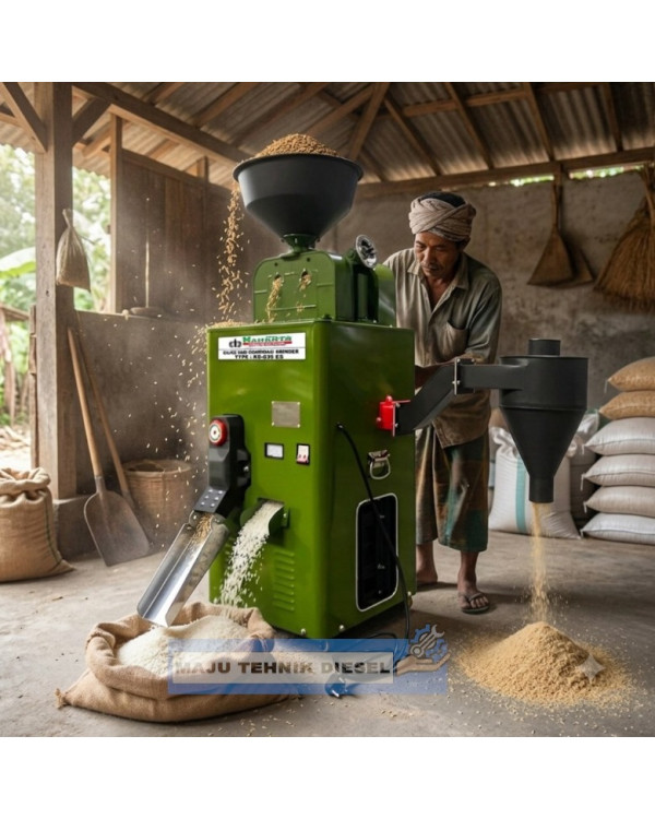 Mesin Giling Padi Polisher Kombinasi Pecah Kulit KD -830 ES