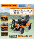 Traktor Mini 4Roda 4WD 4x4 Mesin Bajak Sawah Ladang Kering Matsumoto MTM 412 RO Elektrik Starter
