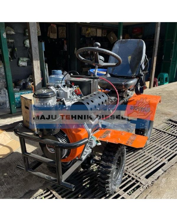 Traktor Mini 4Roda 4WD 4x4 Mesin Bajak Sawah Ladang Kering Matsumoto MTM 412 RO Elektrik Starter