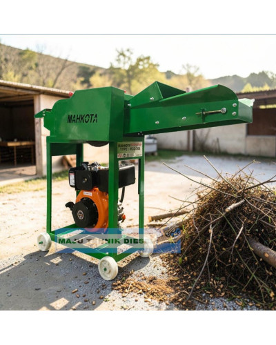 Mesin Pencacah Rumput & Ranting MAHKOTA MCC 308 + Engine MGX 210