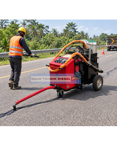 Mesin Perbaikan Retakan Aspal Road Cracking Sealing Machine Tigon TAC 100 EM Asphalt Crack Repair